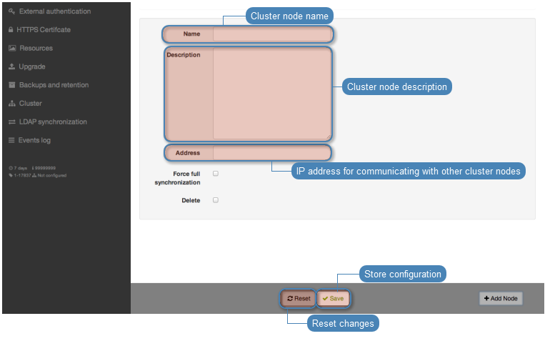 Adding cluster nodes — Wheel Fudo PAM 3.5 - System Documentation